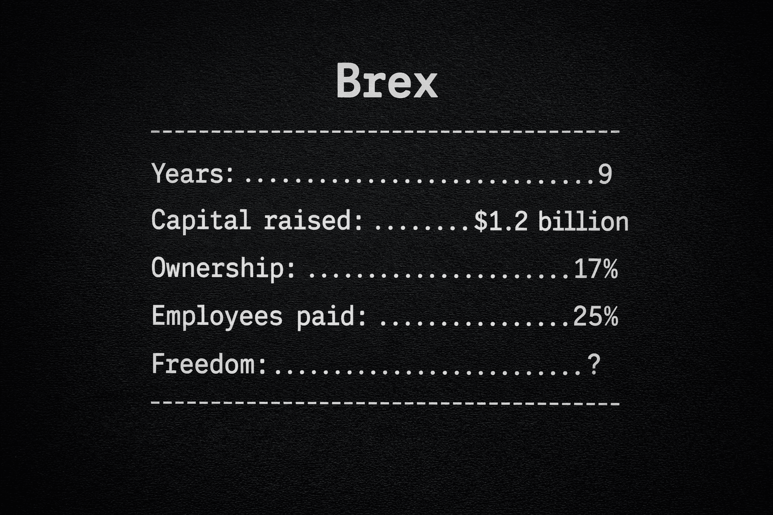 Brex Just Sold for $5.15 Billion. Here's What That Actually Means